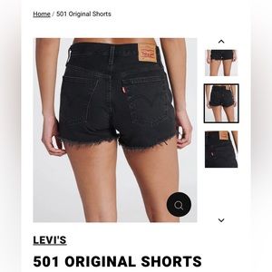Levi's 501 Original Shorts- black